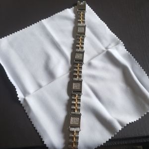 Stainless steel bracelet gold plated
